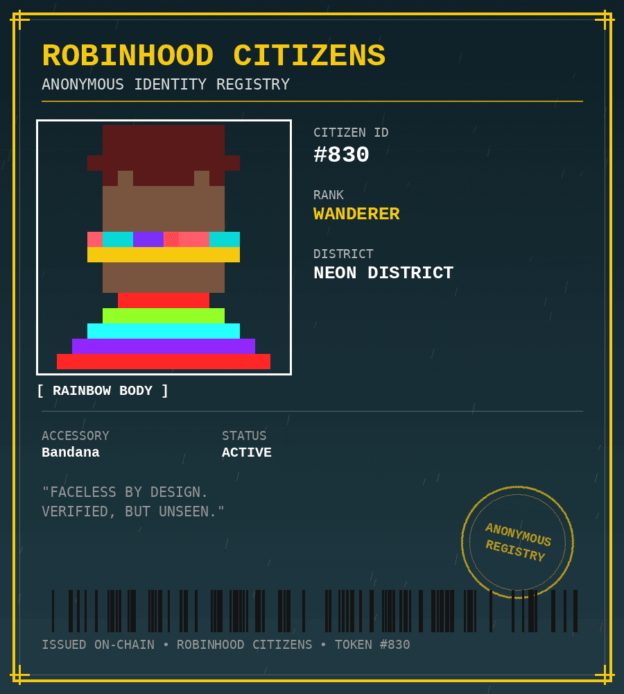 Robinhood Citizens #830