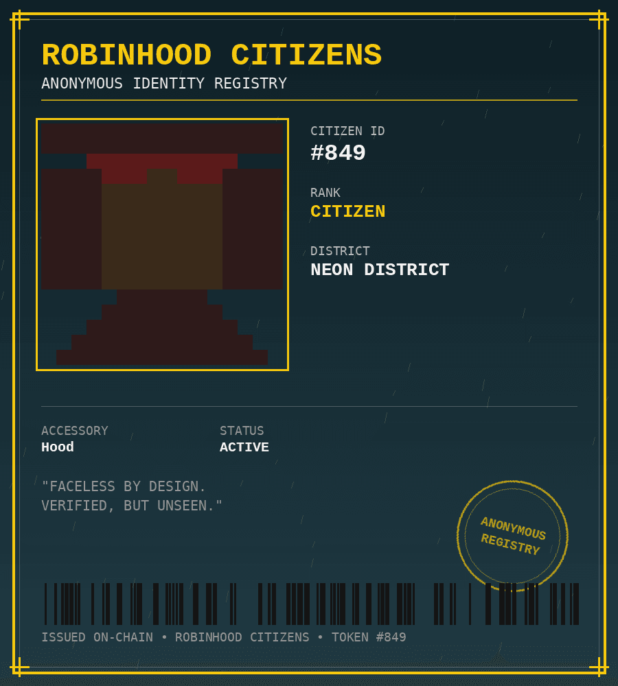Robinhood Citizens #849