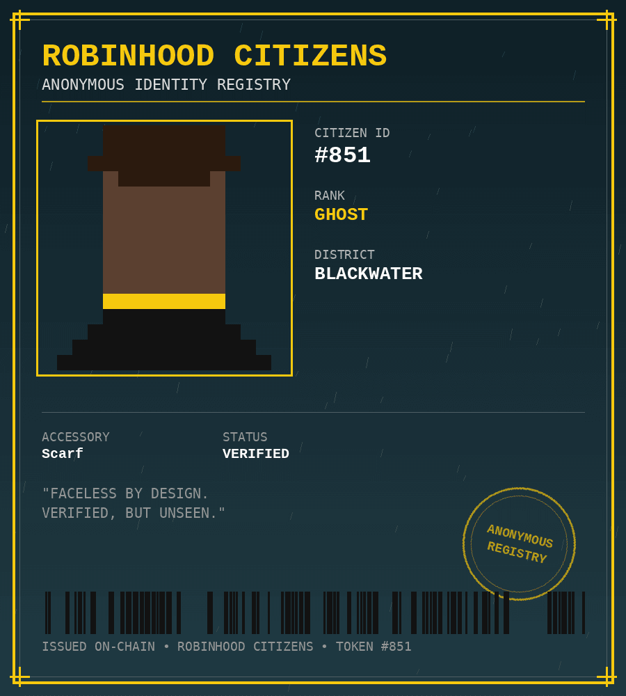 Robinhood Citizens #851