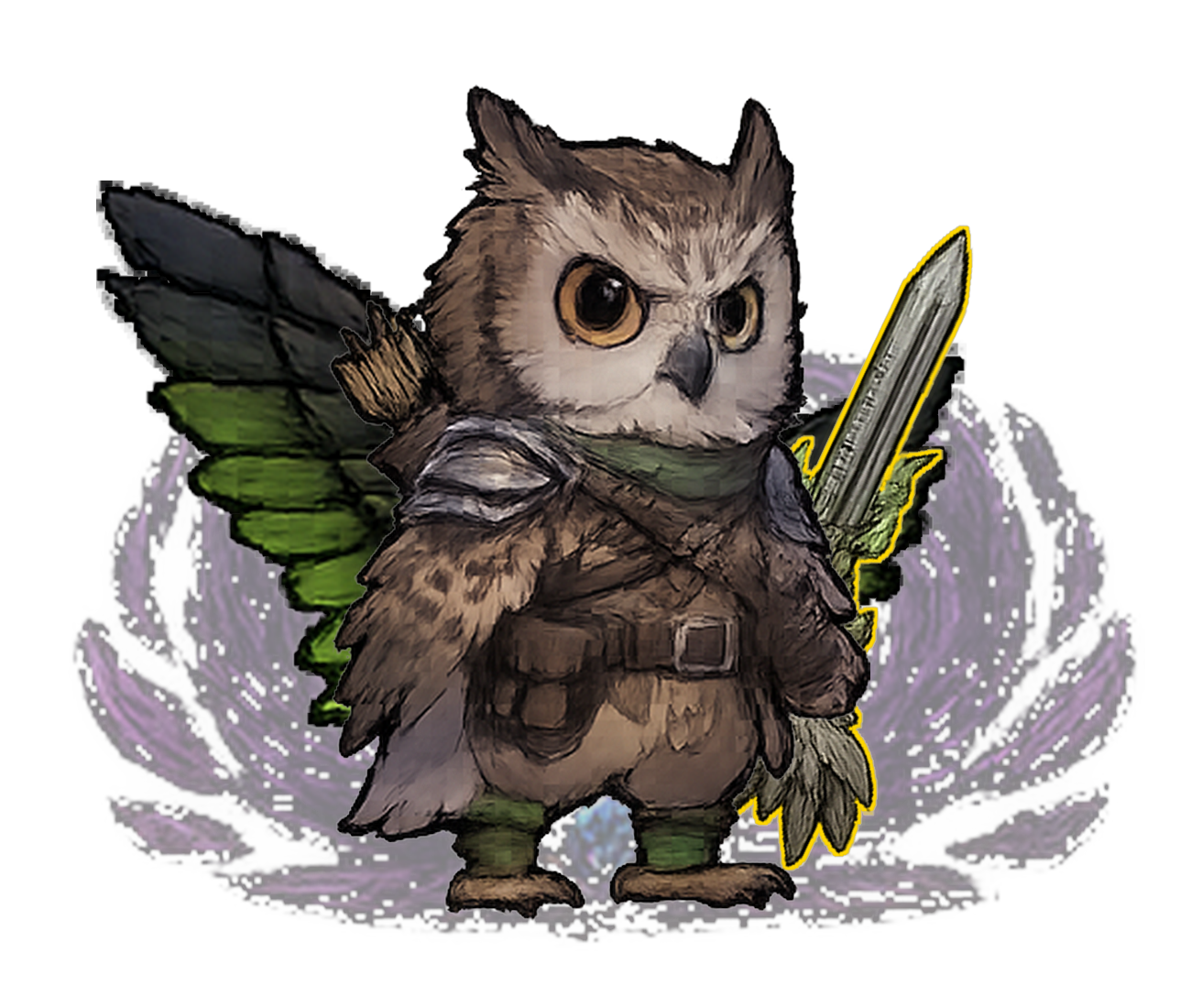 Owl Violet #042