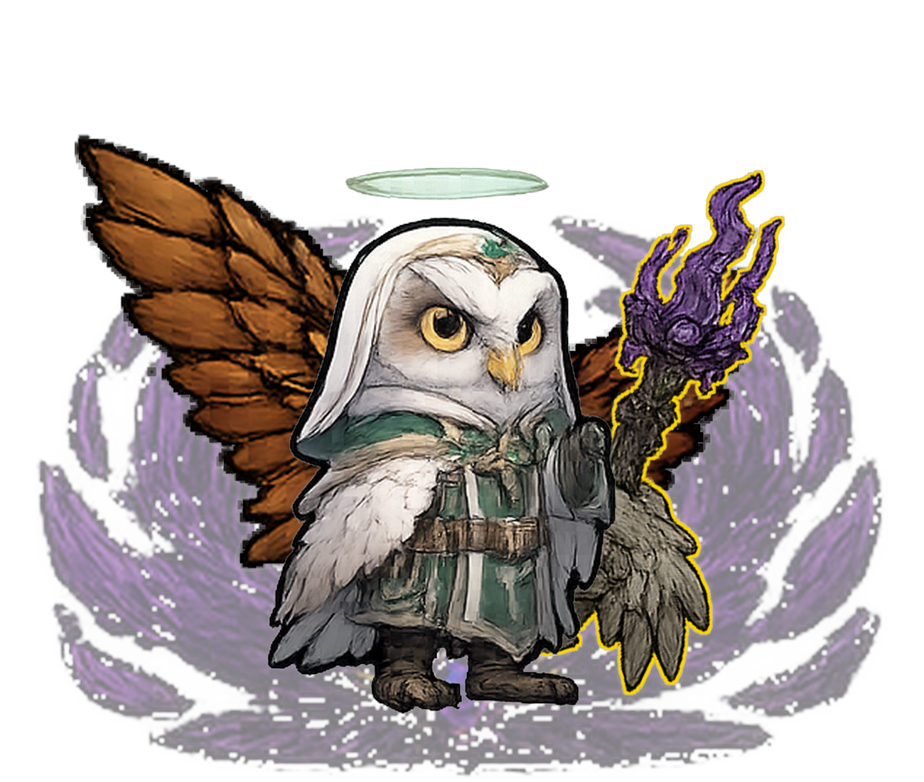 Owl Violet #058