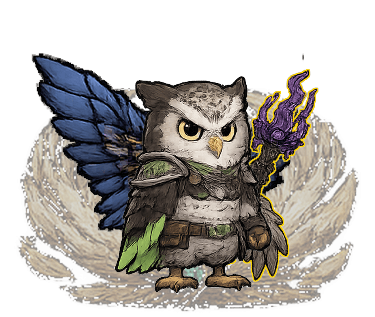 Owl Violet #020