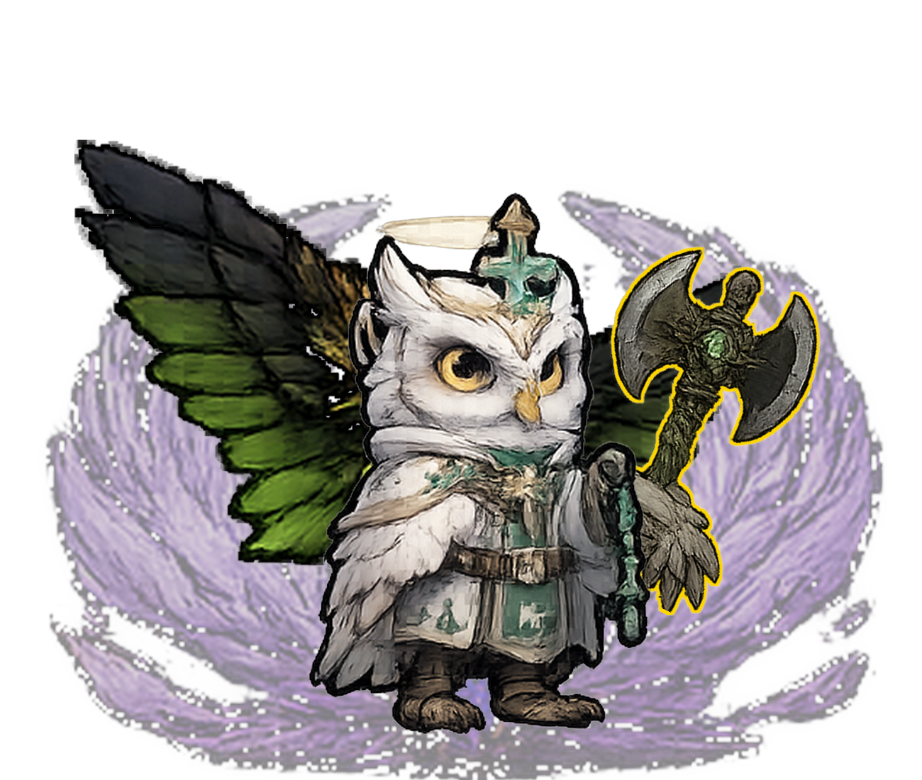 Owl Violet #222