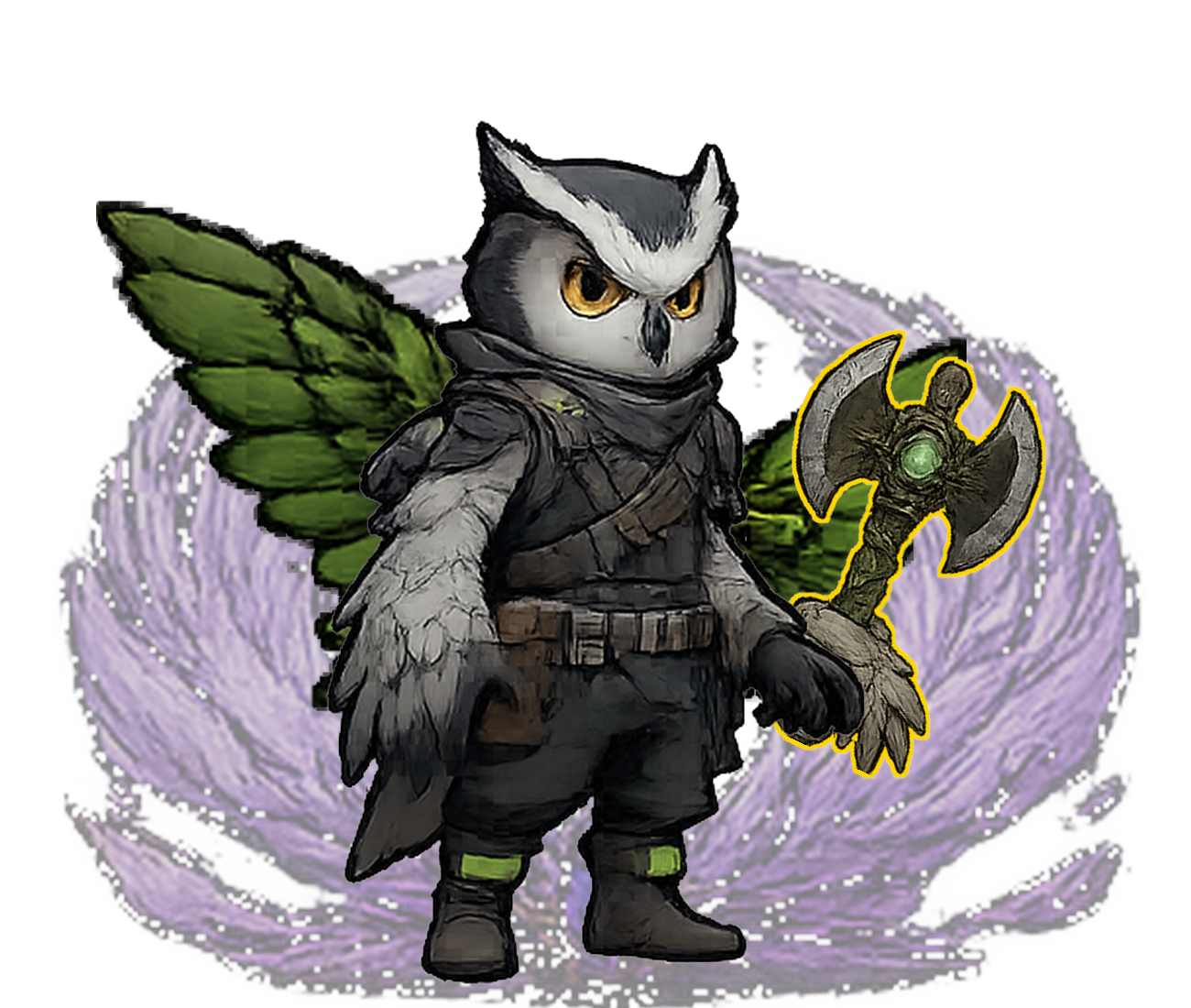 Owl Violet #015