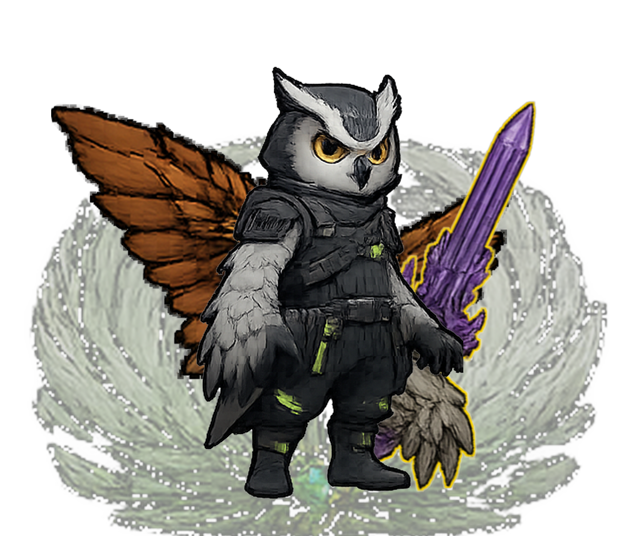 Owl Violet #257