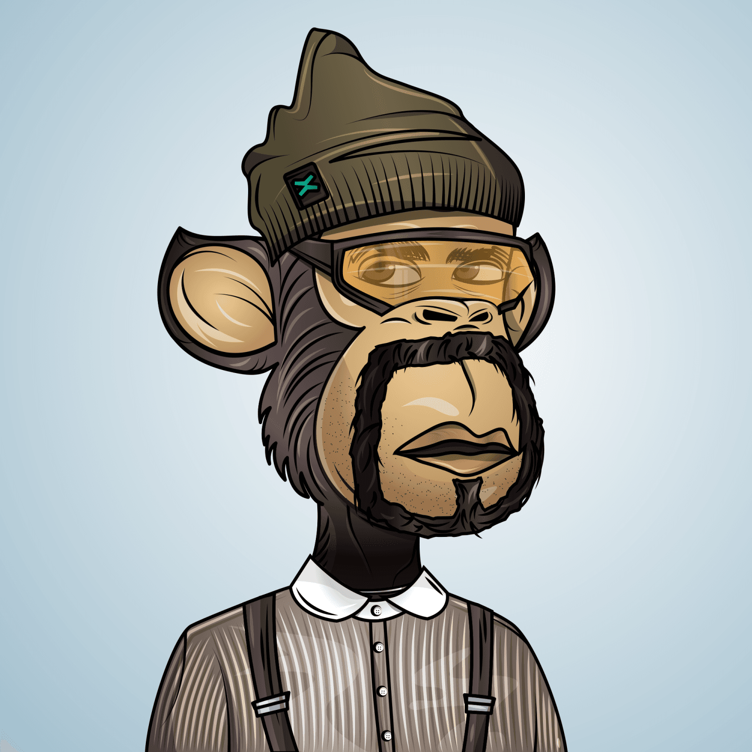 Gangsta Ape Clubs #1795