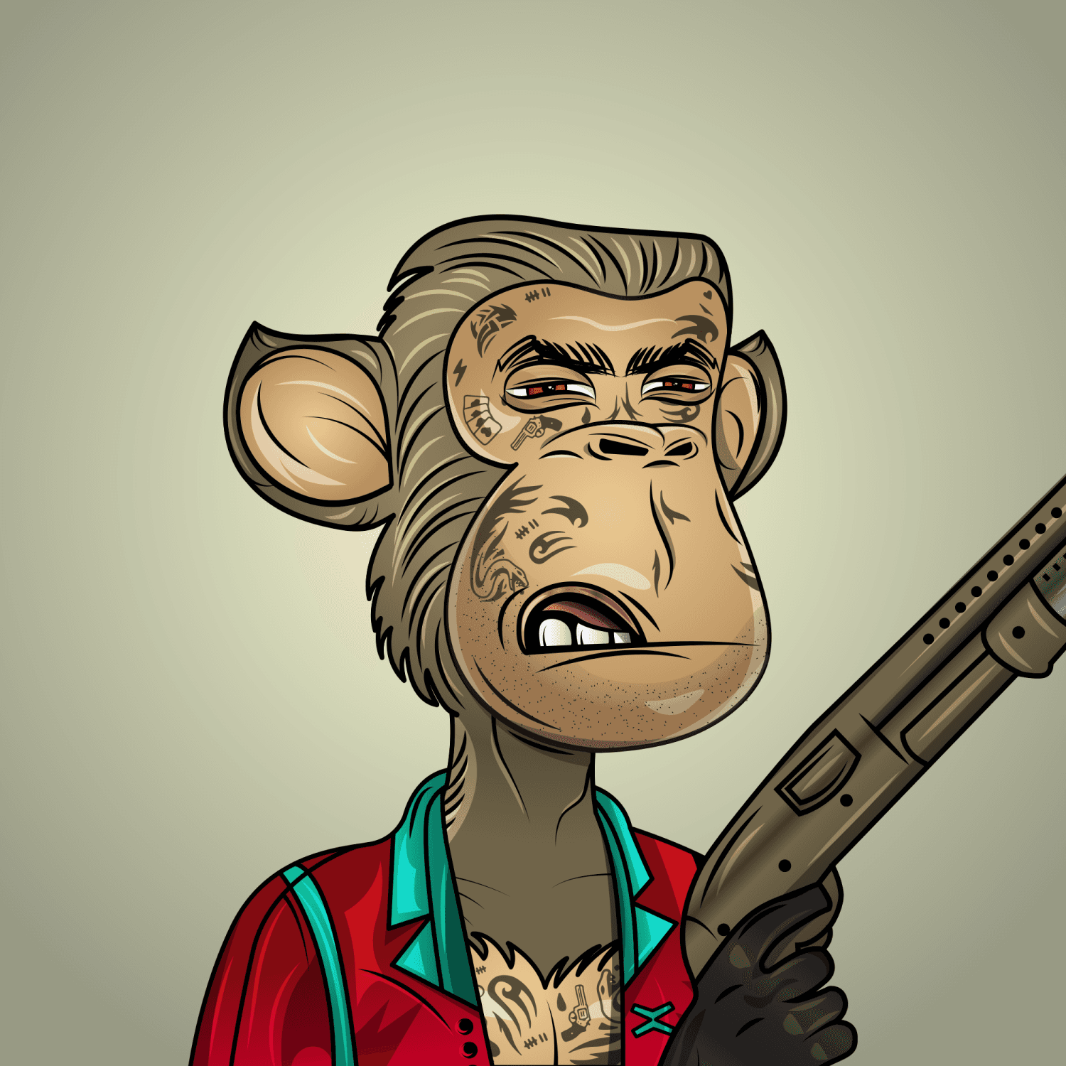 Gangsta Ape Clubs #1796