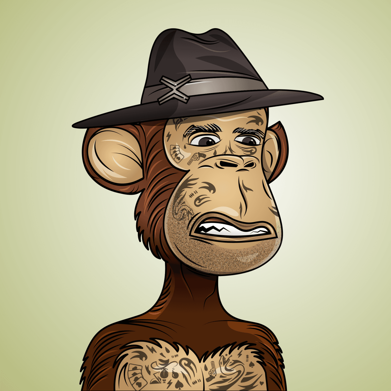 Gangsta Ape Clubs #2922