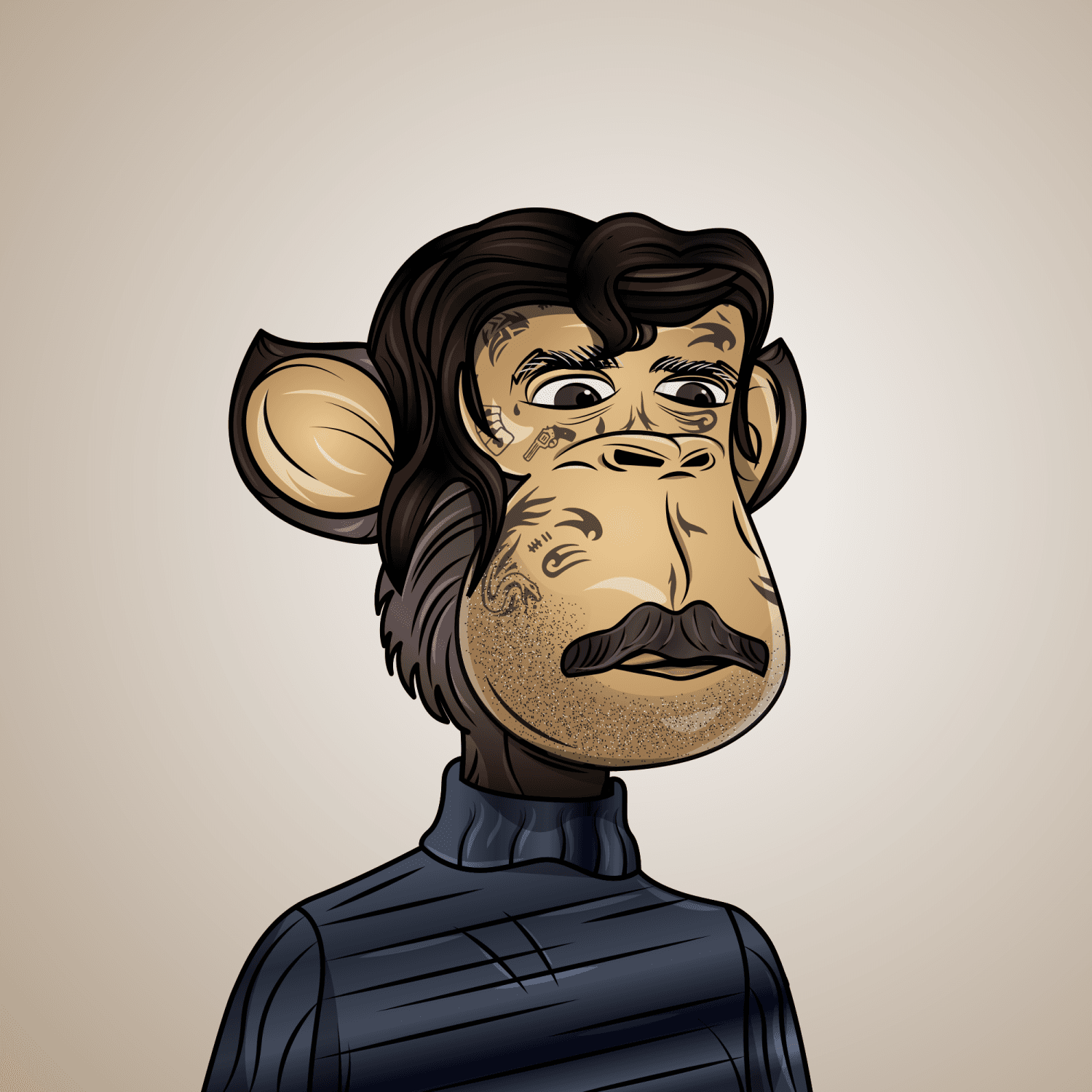 Gangsta Ape Clubs #2993