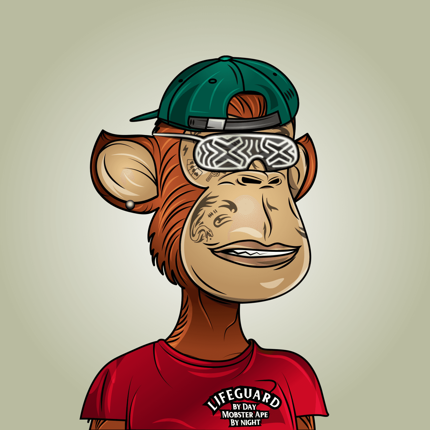 Gangsta Ape Clubs #3130