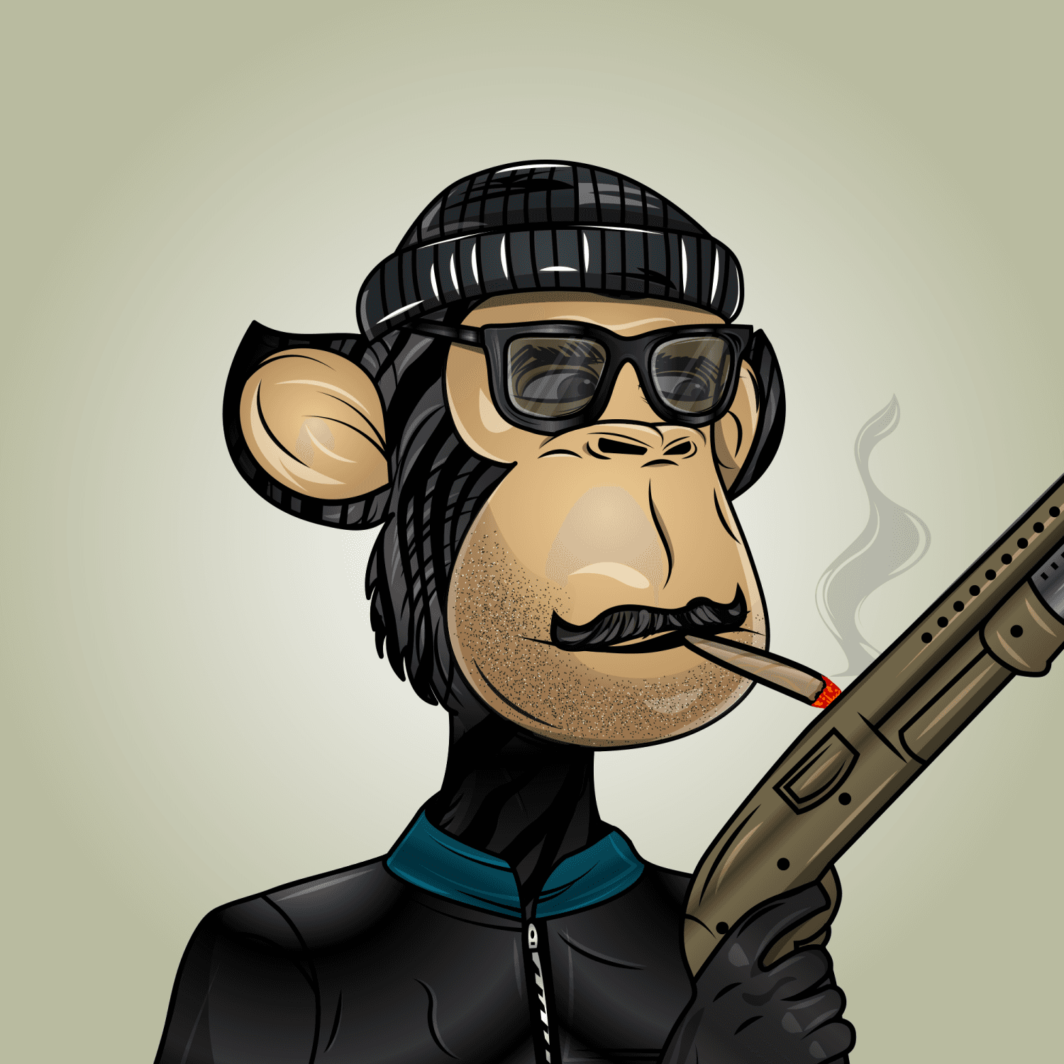 Gangsta Ape Clubs #3710