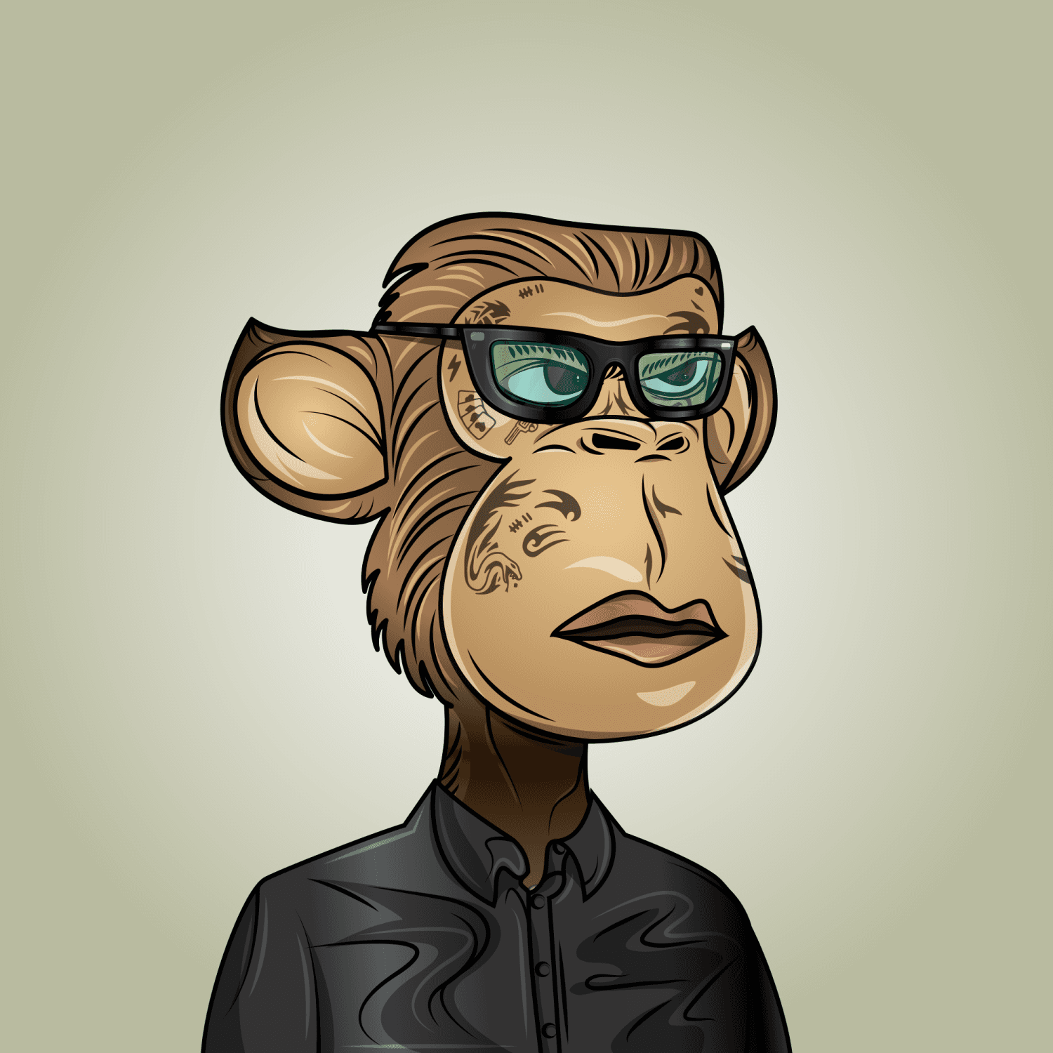 Gangsta Ape Clubs #3725