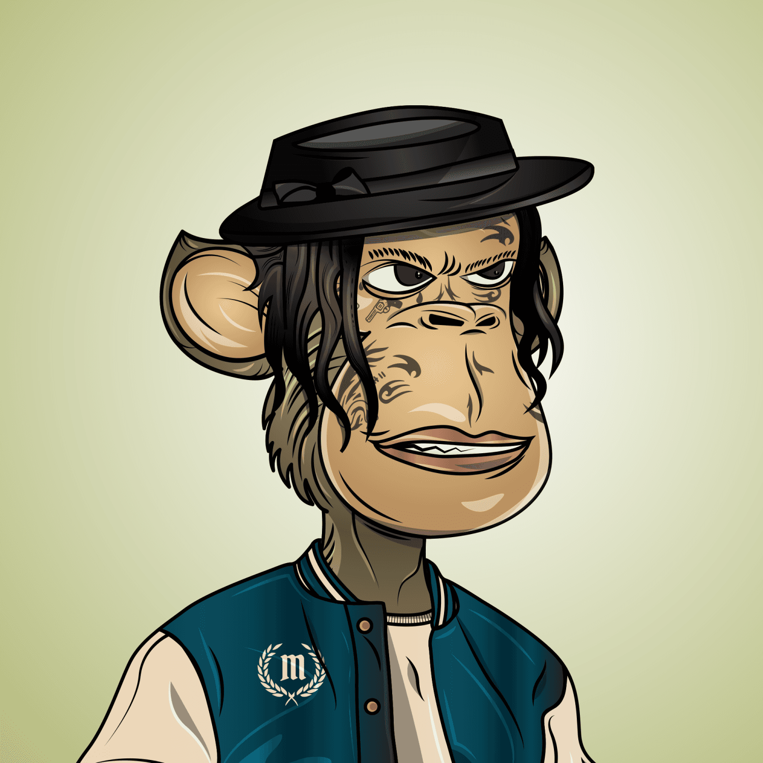 Gangsta Ape Clubs #851
