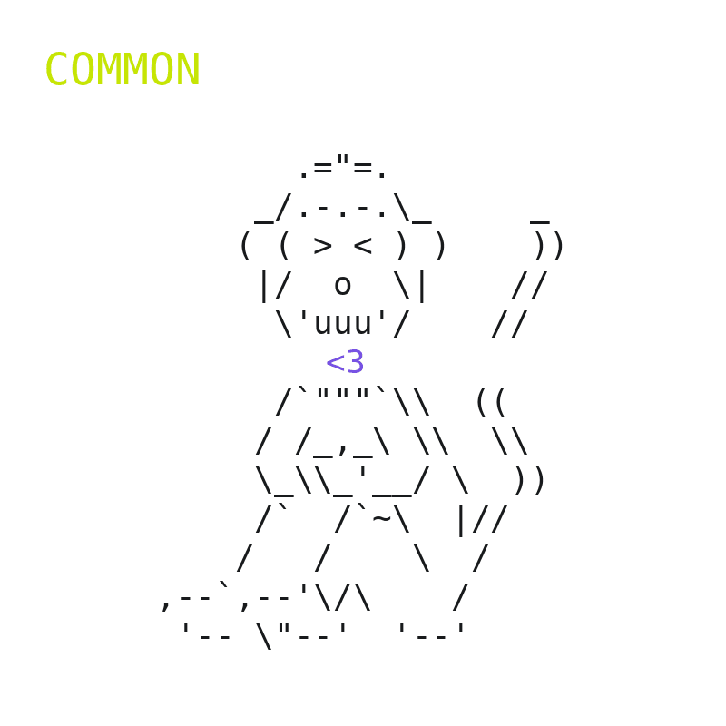 ASCIIAPES #3312