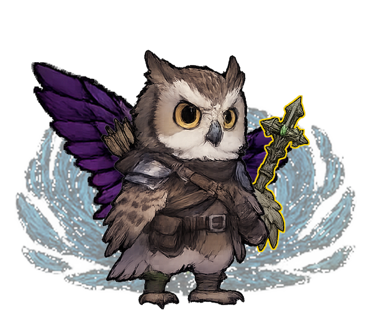 Owl Violet #013