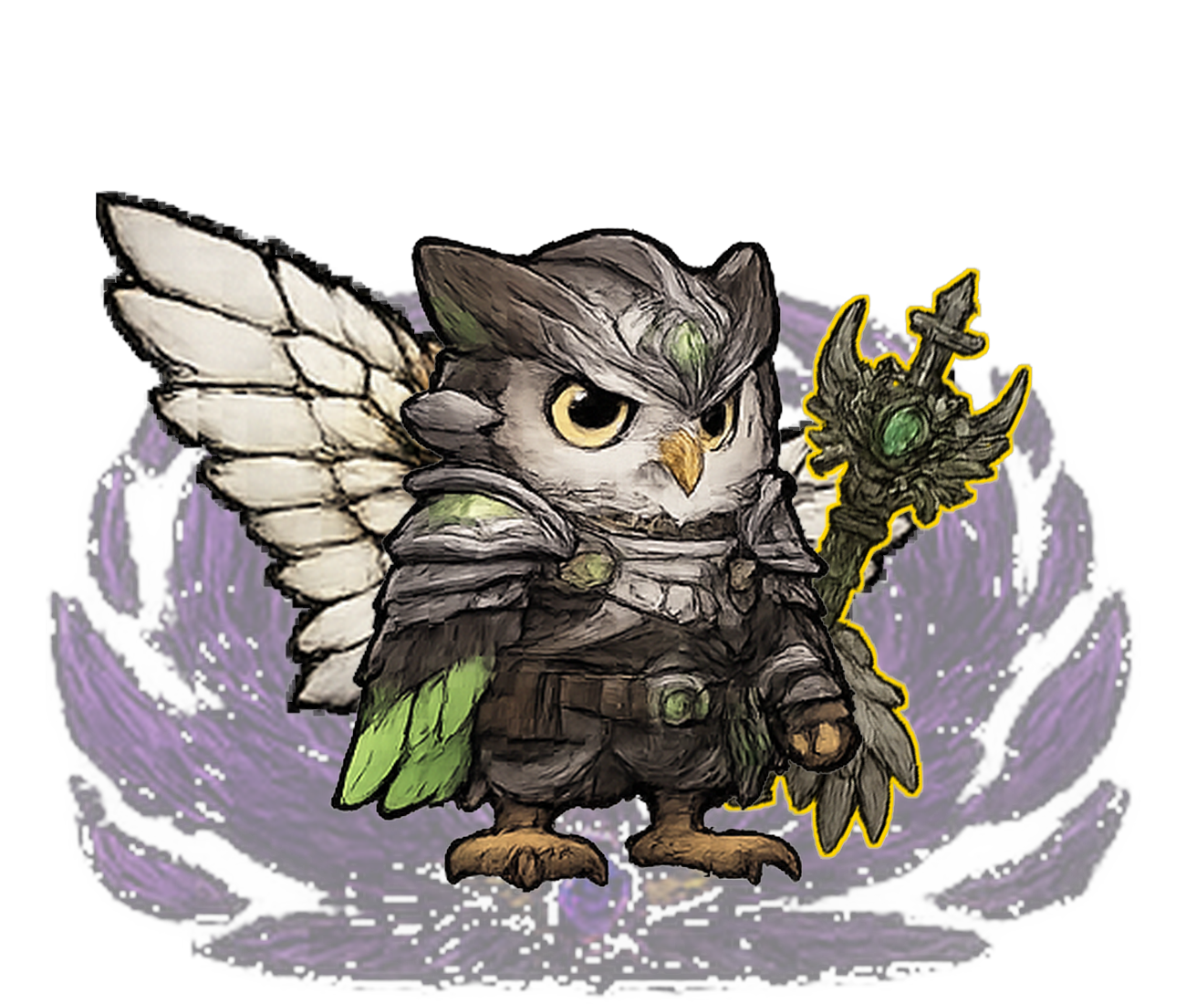 Owl Violet #069