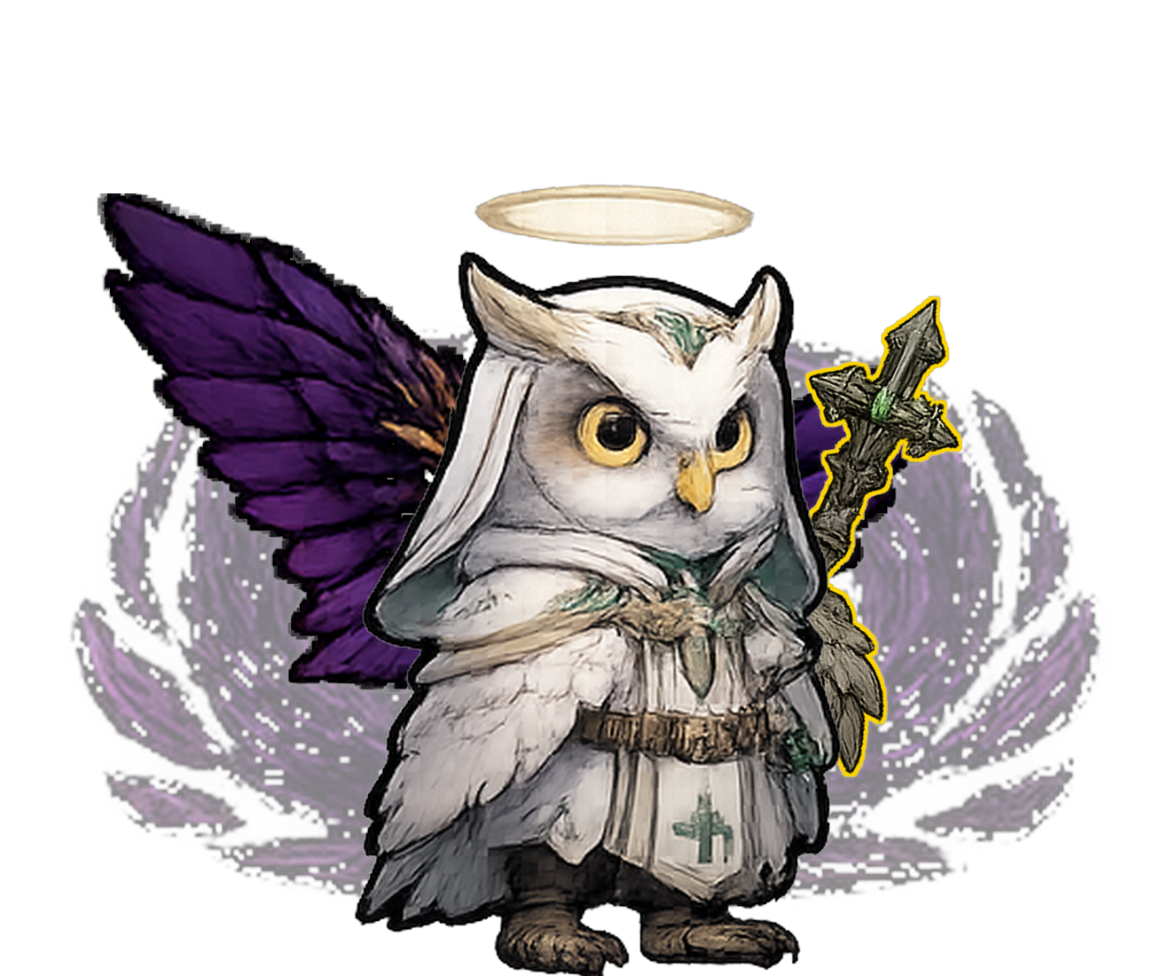 Owl Violet #048