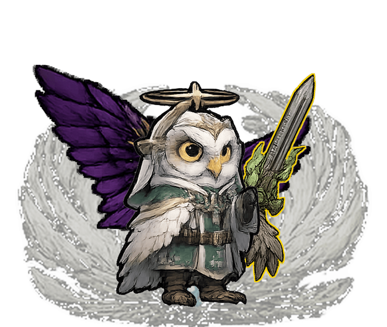 Owl Violet #018