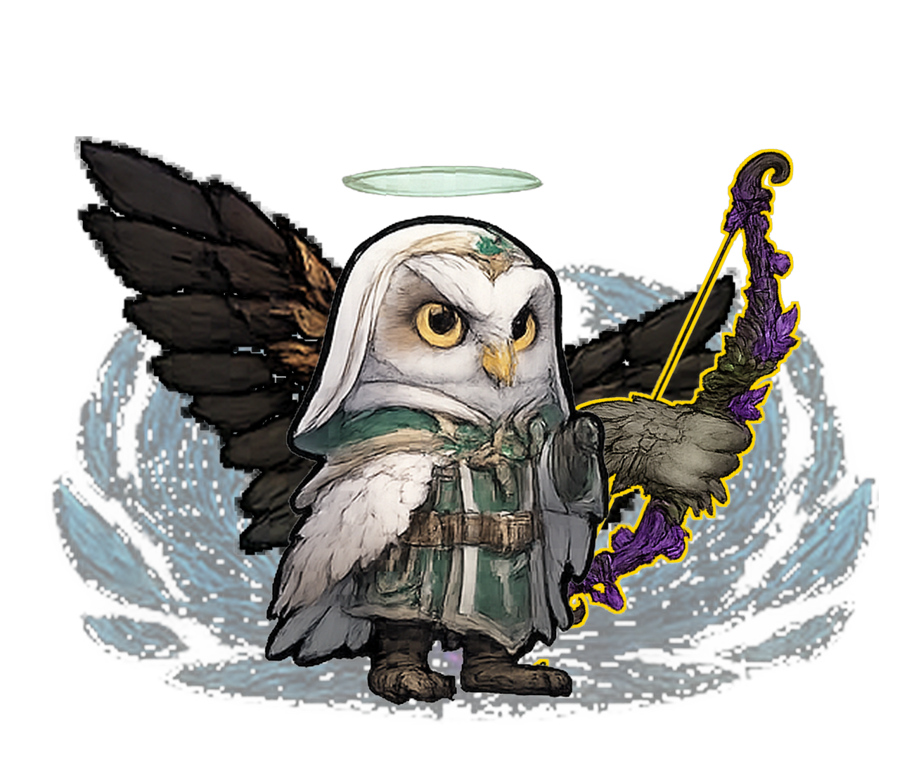 Owl Violet #038