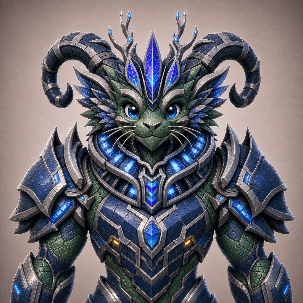 Stockmon #023 — Forest green Neon Owlwyrm 023