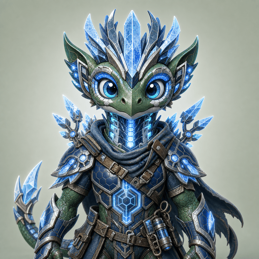 Stockmon #035 — Emerald Crystal Guardian 035