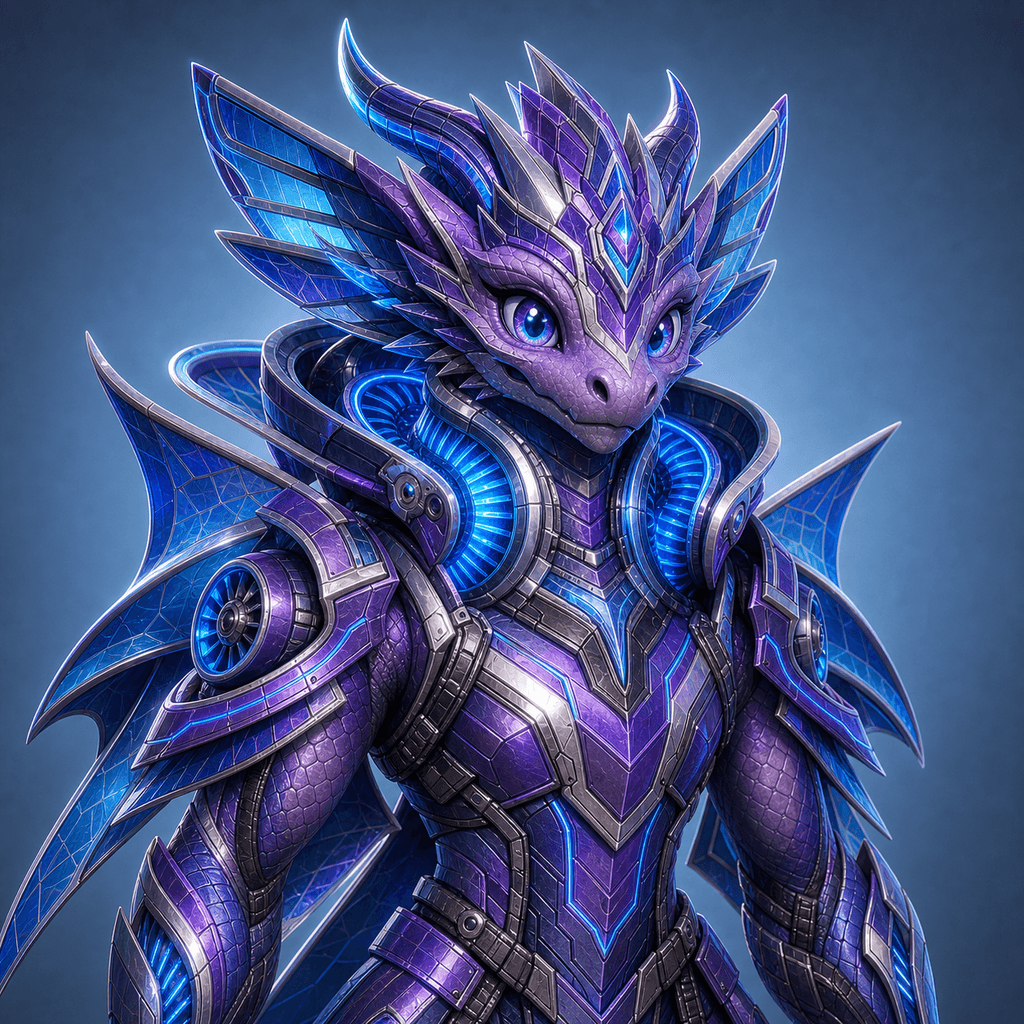 Stockmon #070 — Violet Data Salamander 070