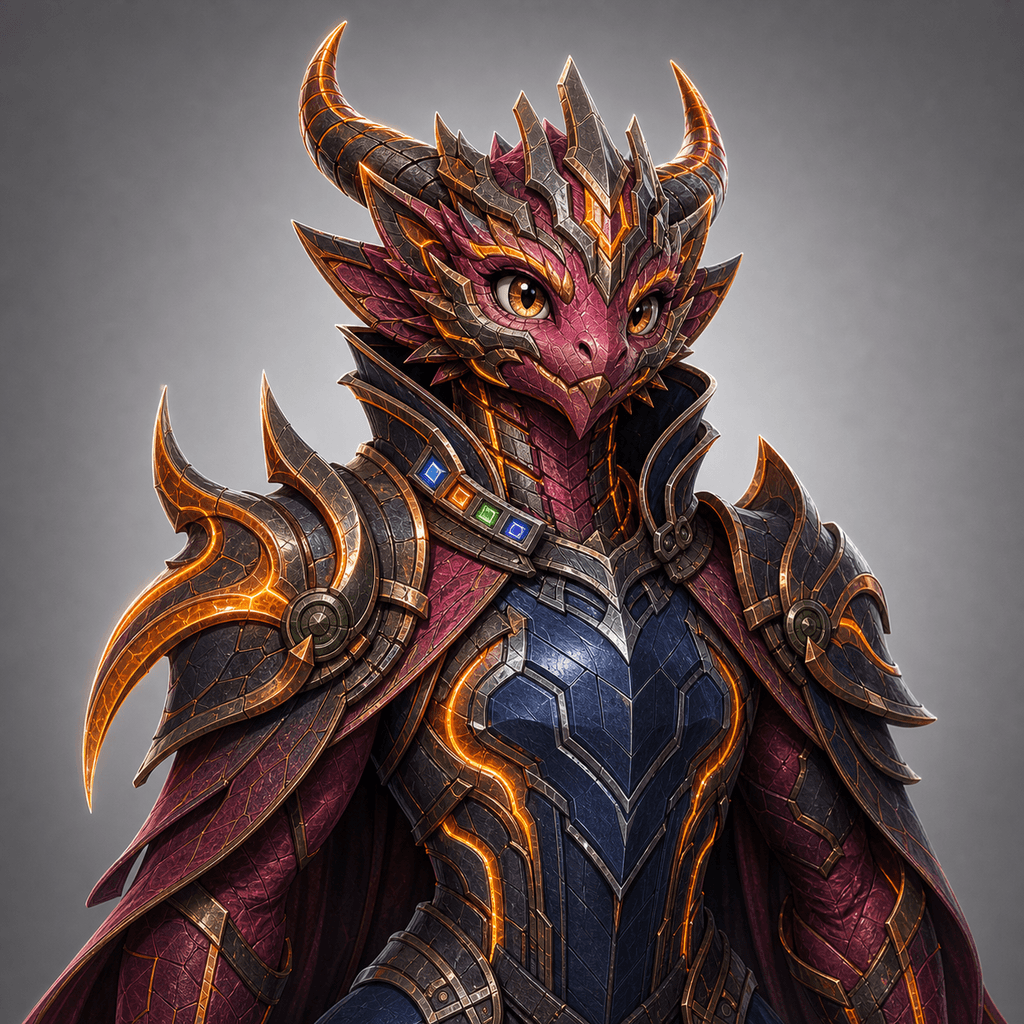 Stockmon #078 — Magenta Aegis Dragon 078