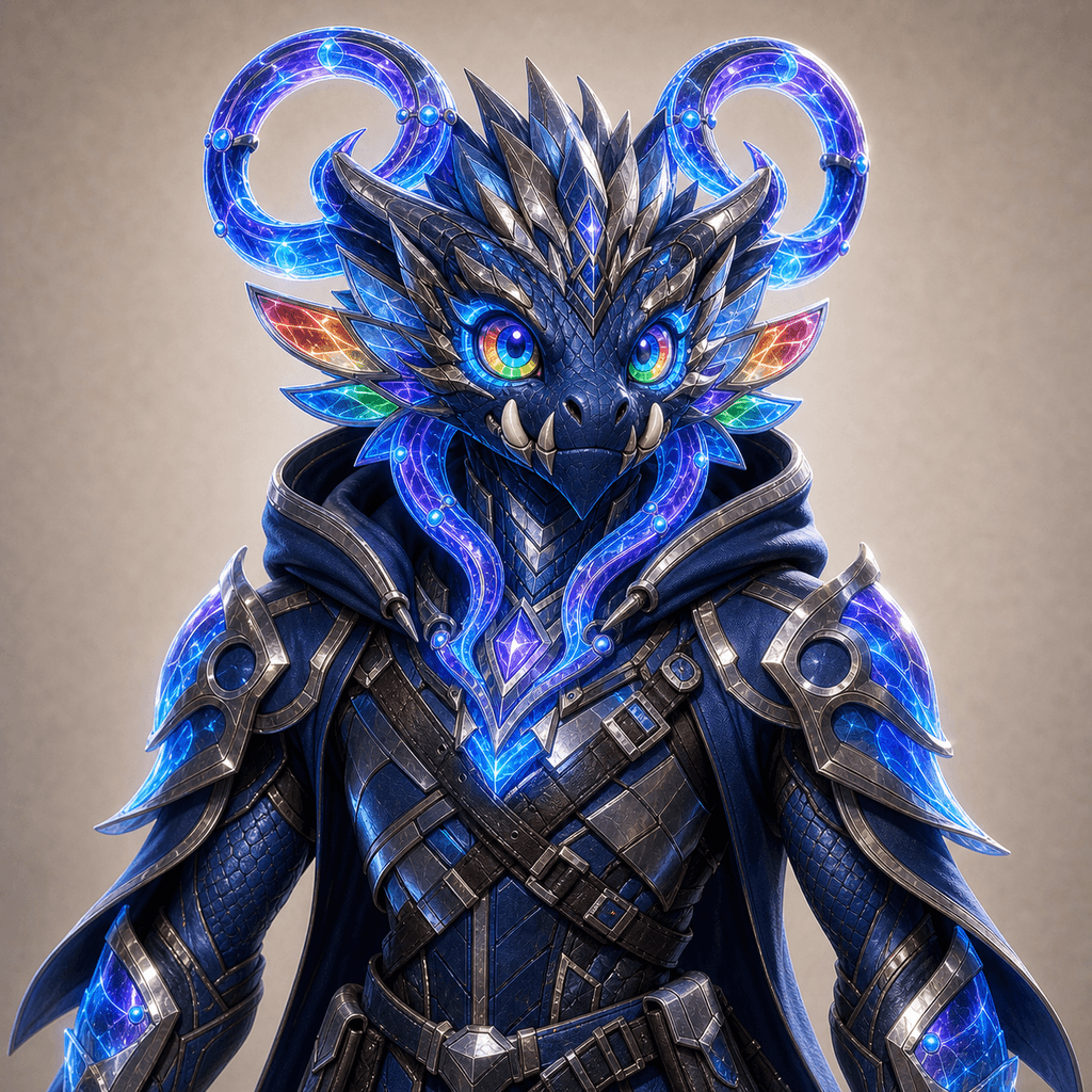 Stockmon #082 — Midnight blue Velocity Raptor 082