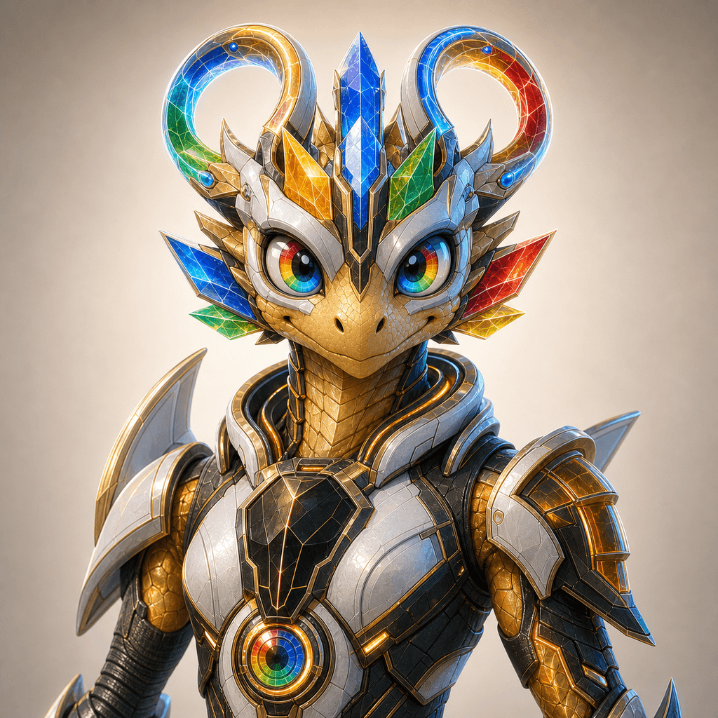 Stockmon #084 — Amber Turbine Basilisk 084