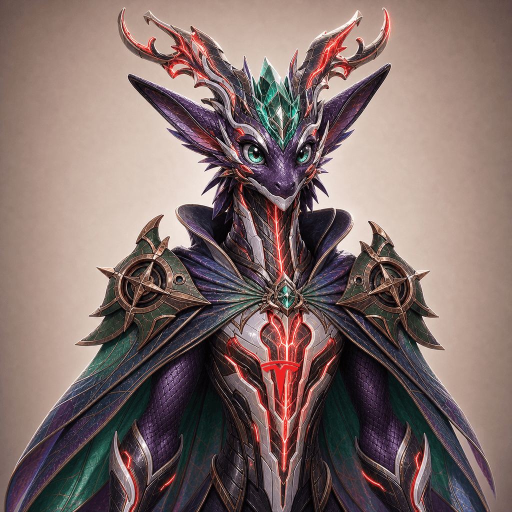 Stockmon #093 — Deep plum Titan Hatchling 093