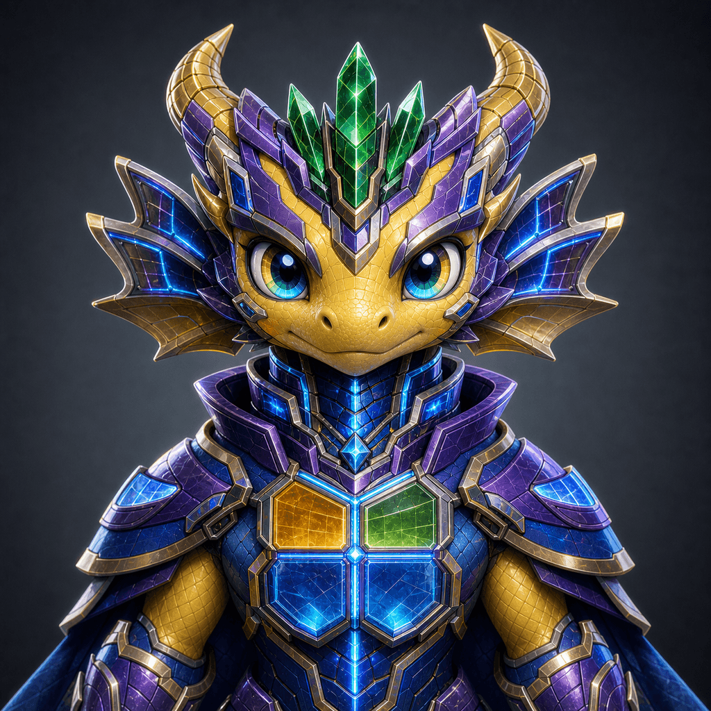 Stockmon #096 — Solar yellow Index Lionwyrm 096