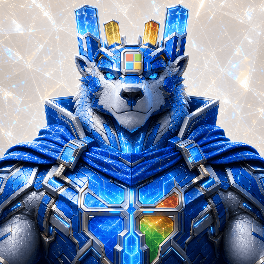 Stockmon #105 — Azure Cloud Bear
