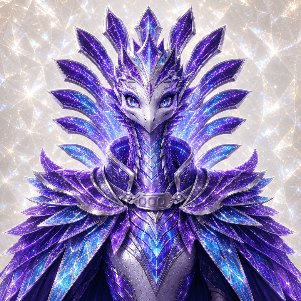 Stockmon #110 — Violet Data Peacock