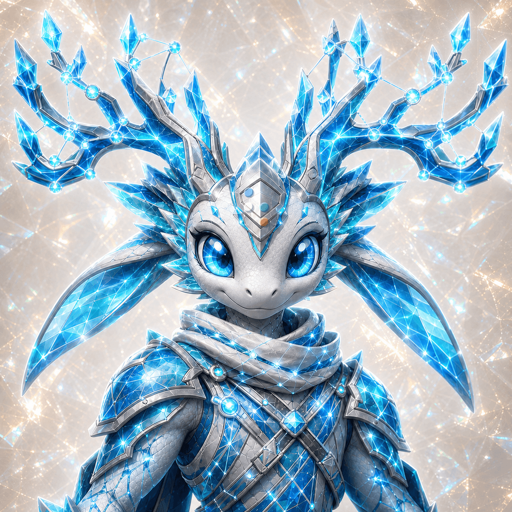 Stockmon #116 — Cyan Probability Jackalope